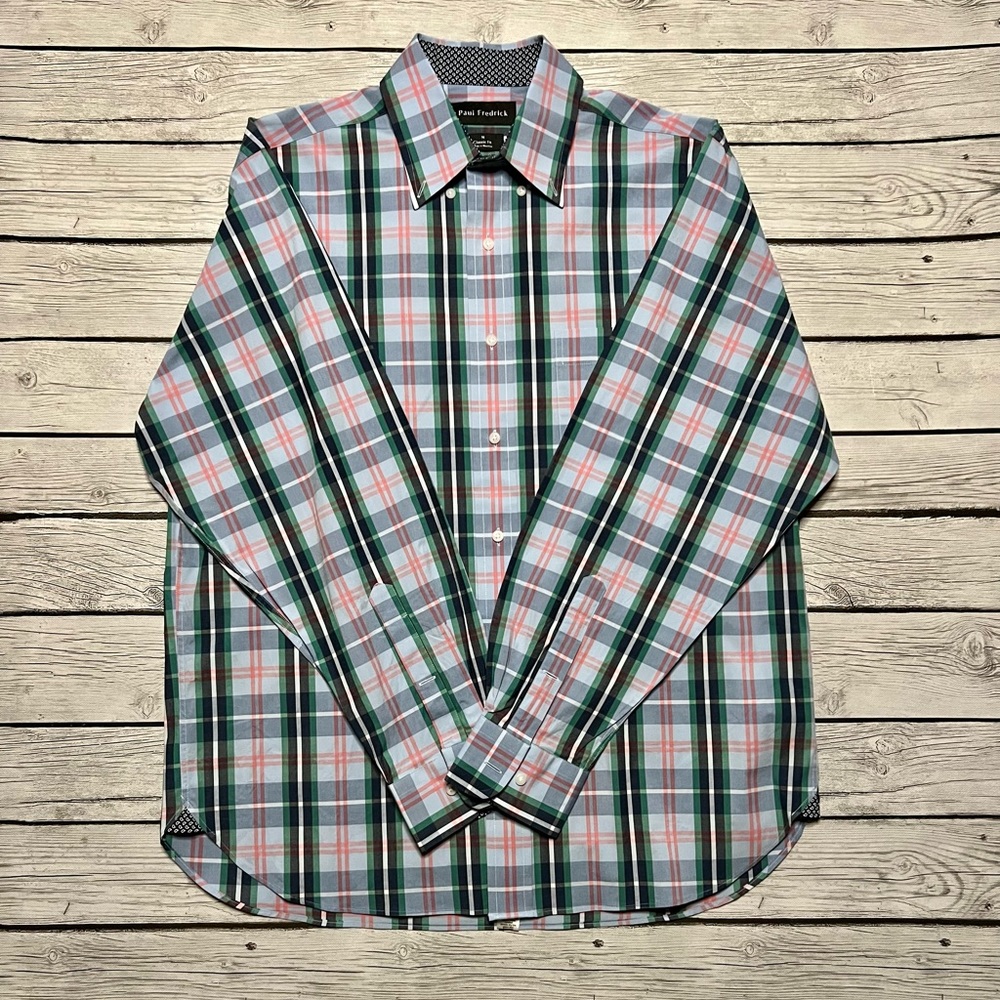 Paul Fredrick Long Sleeve Dress Shirt Classic Fit